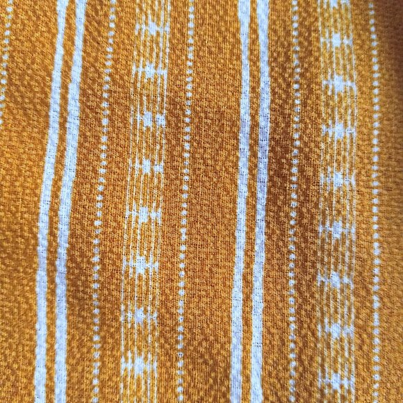 Rue21 Medium Off Shoulder Sundress-Mustard Striped-Smocked Bodice - Boho - Picture 2 of 6